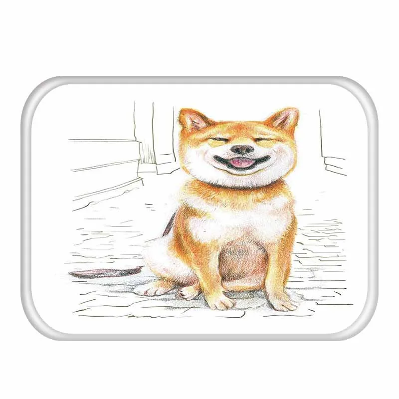 

Home Door Mats Cartoon Dog And Cat Pattern Door Mats Rugs Water Absorption Bedroom Foot Pad Decor DT-09