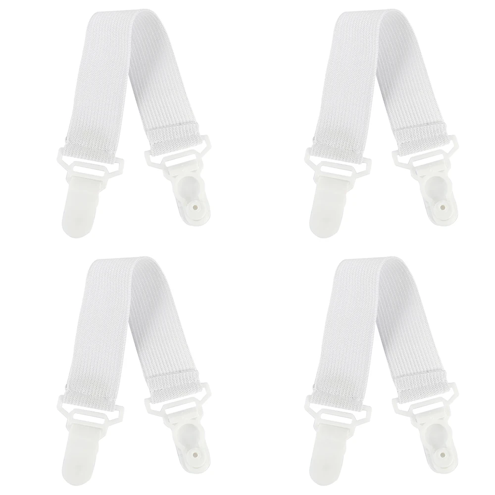 

4pcs Nylon Buckle Elastic Band rope belt for Bed sheets Practical Bedspread Non Slip Sheet Holder Bedding Article Accessory