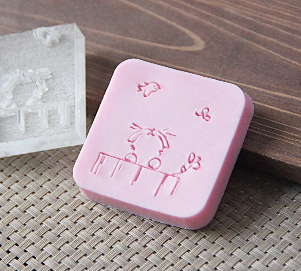 

free shipping handmade soap stamp mold mini diy patterns natural 5cm
