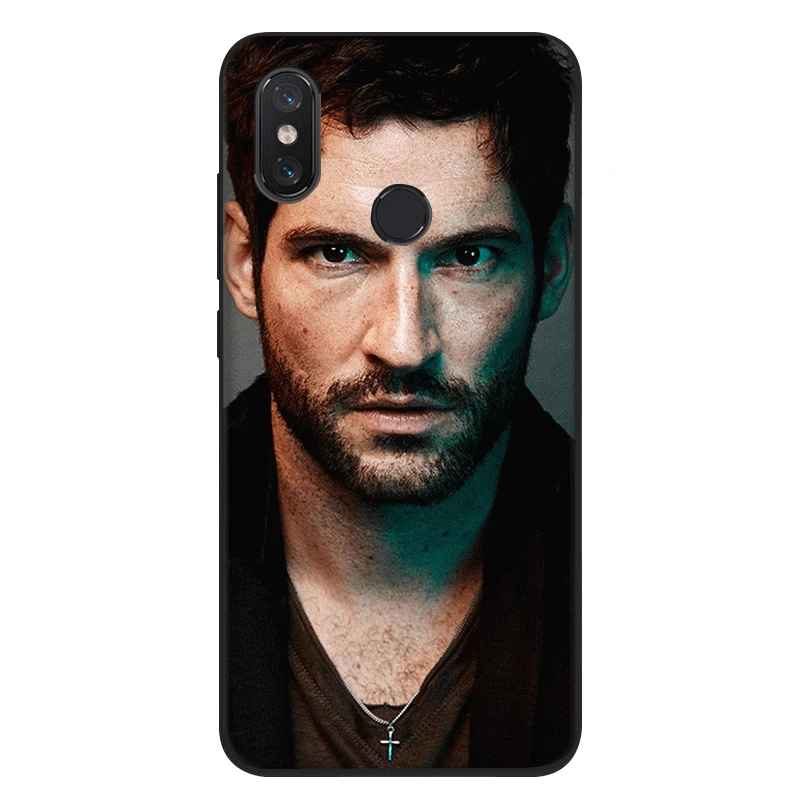 Силиконовые черные ТПУ чехлы для Xiaomi Mi 6 8 A1 A2 F1 lucifer ТВ серии постер