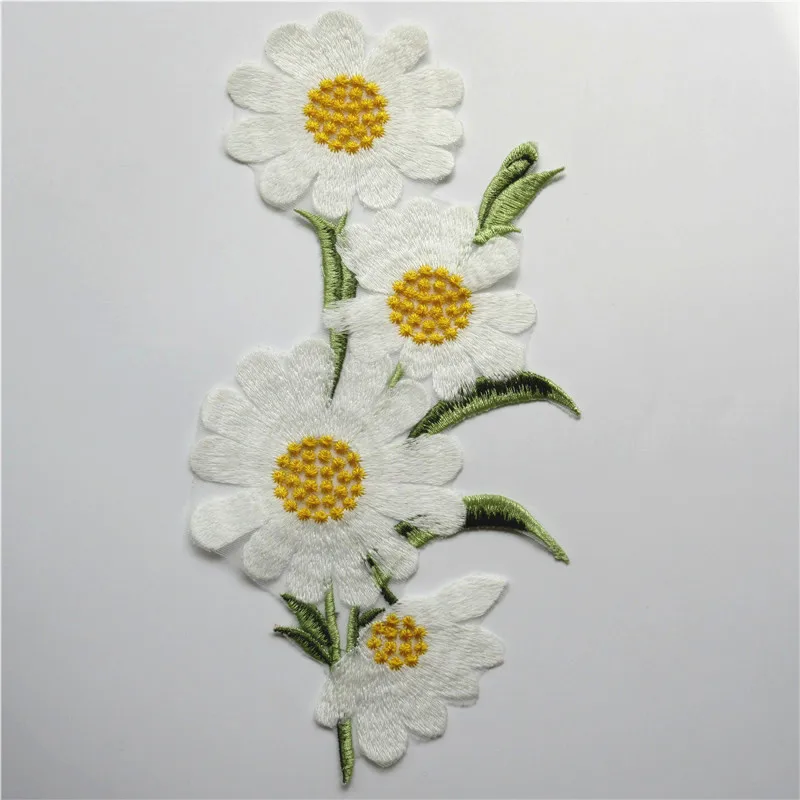 New Flower Floral Embroidered Lace Neckline Collar Trim Neck Applique