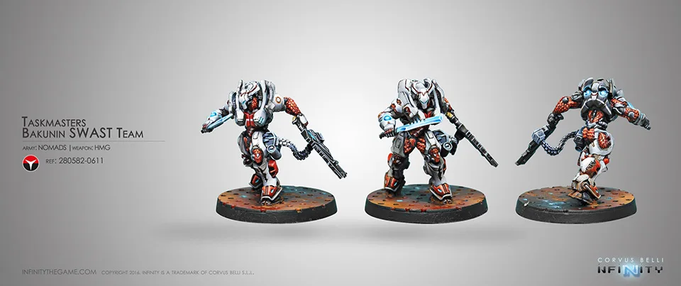 [Loong Way Miniatures] коровун Беллы Бесконечность 0611 TASKMASTERS BAKUNIN SWAST TEAM 32 мм Металлические