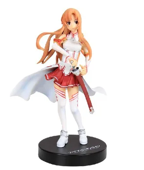 

15cm Sword Art Online Yuki Asuna and Kirigaya Kazuto Cartoon Action Figure PVC Model Toy Gift Kids Decoration