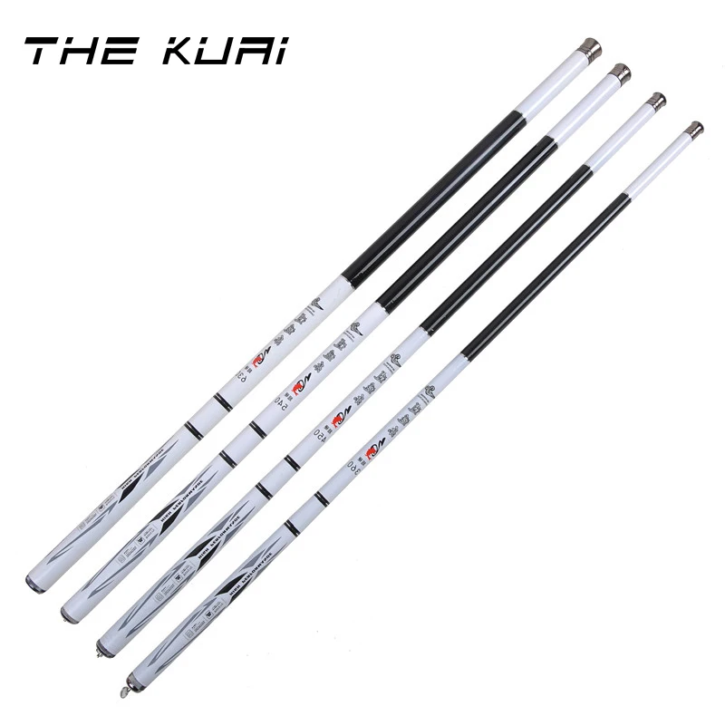 THEKUAI 3.6 M-6.3 M تيار قضيب عالية الكربون الصيد قضيب المحمولة خفيفة للغاية القطب سوبر الصلب 28 نغمي الكارب تلسكوبي الصيد قضيب