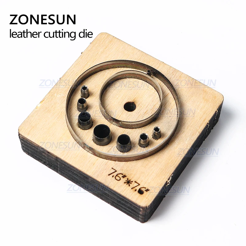 ZONESUN T6 Custom Cut Out Leather Earring Cutting Die Steel Rule Die Leather Tools For Die Cutting Machine Press