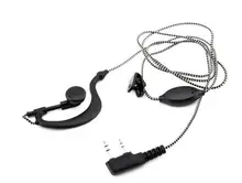 Q14528 Walkie Talkie Mic Headset Woven Cable K Type Earphone for UV-5R UV 5R UV-5RE UV-B5 BF-888S 888S UV-B5