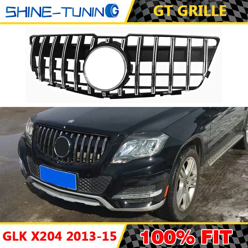 Пластиковая решетка подходит для GLK class X204 AMG GT GTR 2013 2015 SUV GLK250 GLK300 GLK350 передняя
