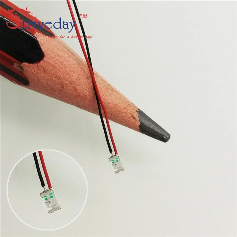 10/50/100 шт. 1206 SMD предварительно припаянные micro litz Проводные светодиодные провода