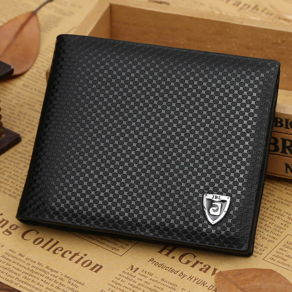 

Excellent Quality JINBAOLAI Brand Fashion Solid PU Leather Men Wallets Simple Style Purse With Card Holders Money Bag for Male