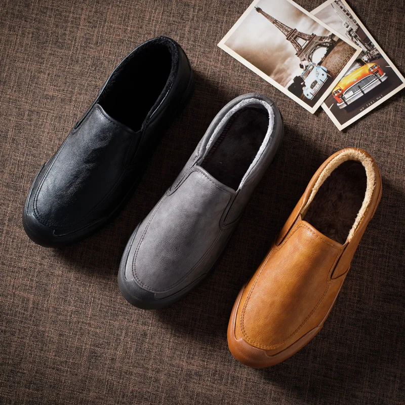 1 Fourrure Mode Casual Luxe Mocassins Appartements Meil 3 2 2018 Chaussures Hommes De Hiver l3T1JcuFK
