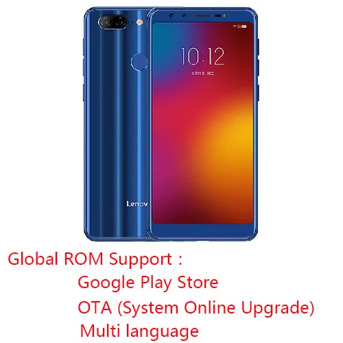Lenovo K5 K350t телефон Глобальная версия Смартфон Android мобильный телефон 3 ГБ 32 ГБ Восьмиядерный 5,7 дюймов отпечаток пальца 13 МП - Цвет: Global ROM Blue