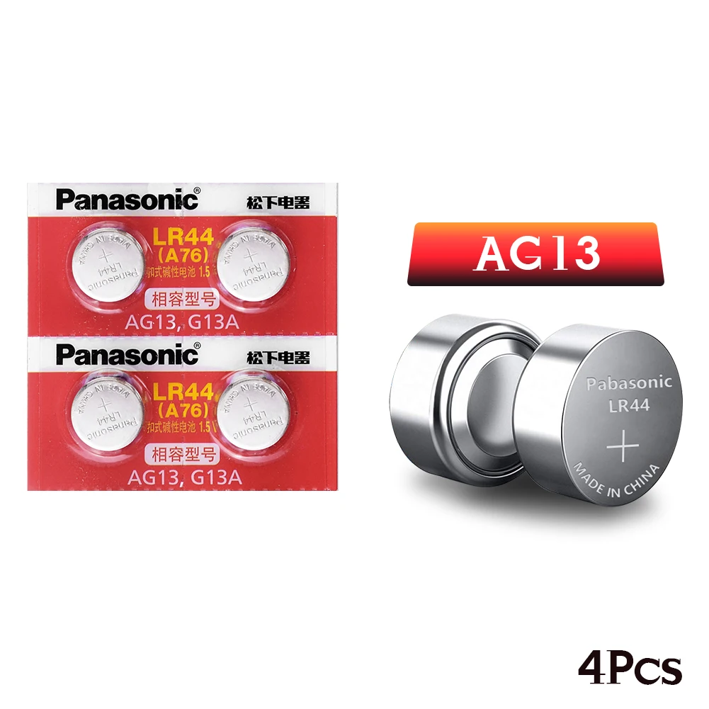 Panasonic 100% оригинальный 4 шт. 1 5 В батарея таблеточного типа lr44 литиевые монетные