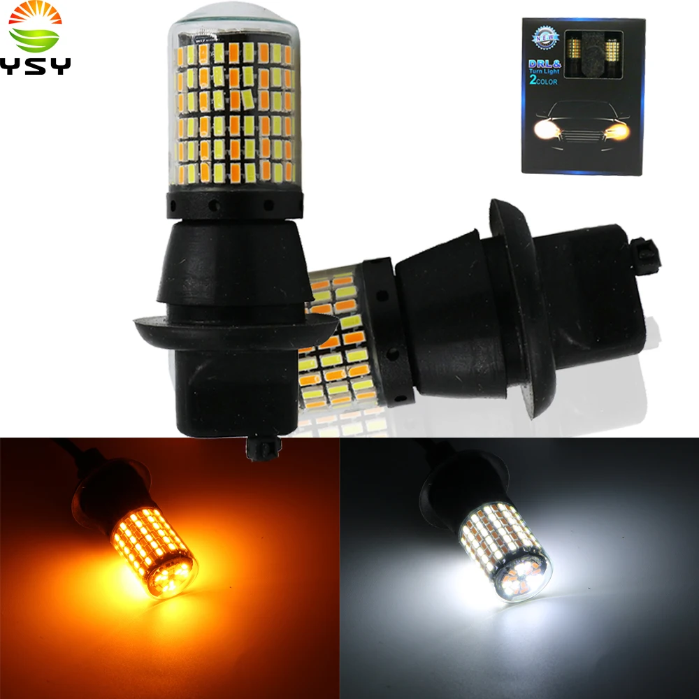 YSY 10 шт. CanBus p21w py21w BAU15S T20 светодиодный W21W 7440 1156 BA15S лампы 3014 144 smd Автомобильные