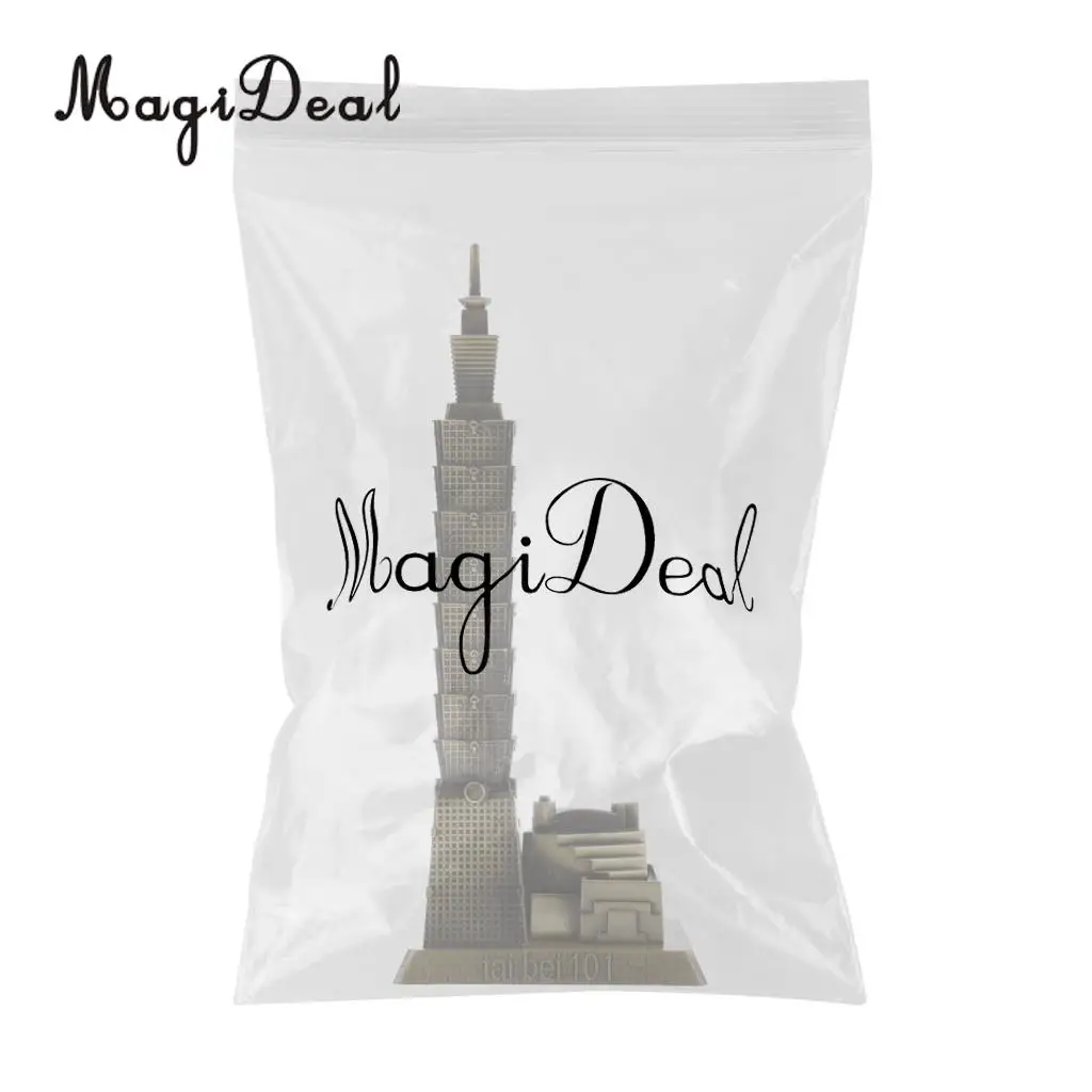 MagiDeal Taipei 101 Tower Building Architecture Model of Taiwan Desktop Ornament for Bedroom Home Bars Cafes Restaurants