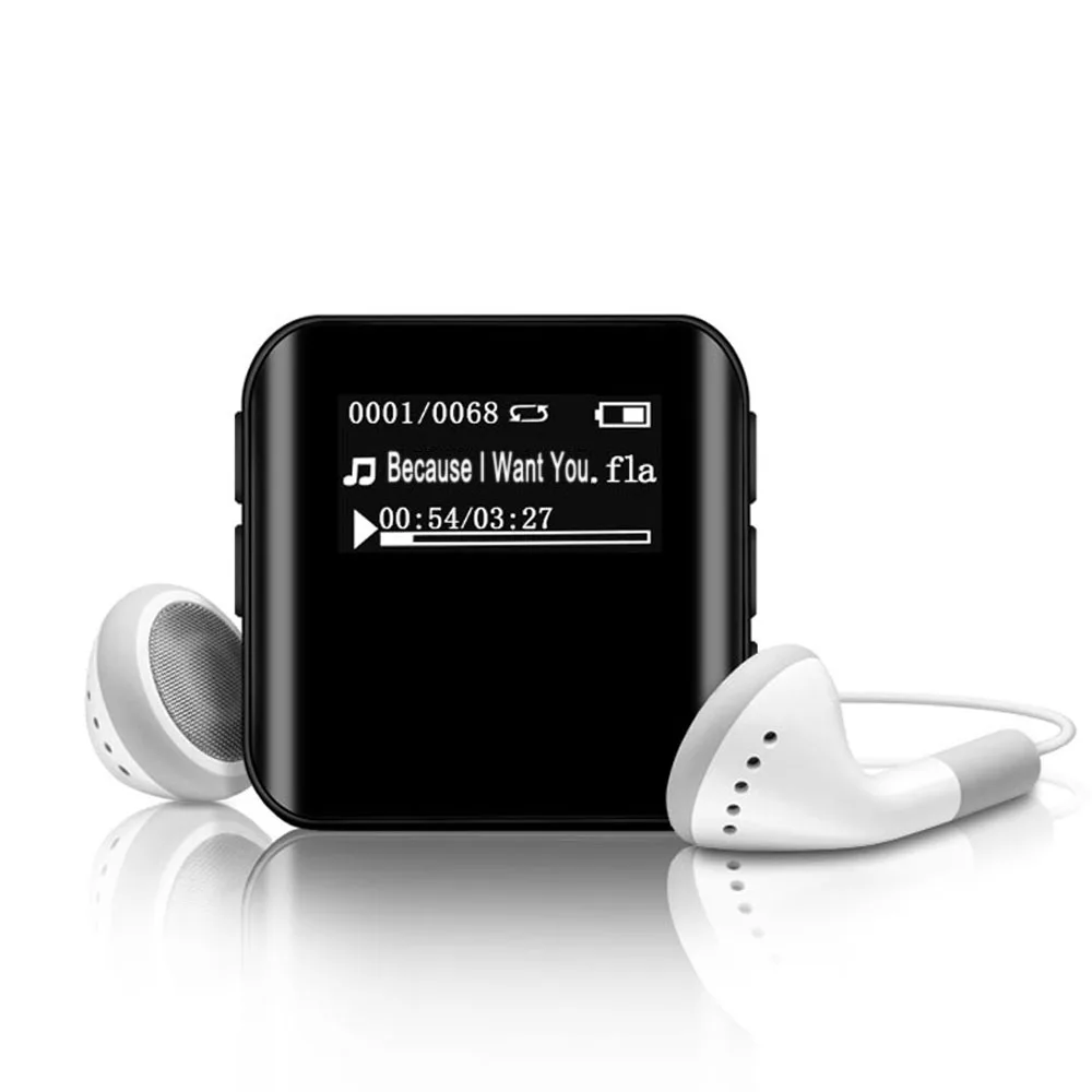 

Sports Mini Metal MP3 Player Portable Clip 1.1inch Screen Digital HiFi Lossless Sound Music Player WIth Recorder,FM,E-book