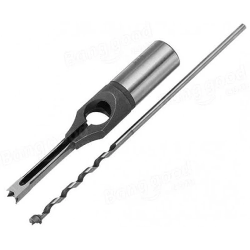 DWZ 1pc 10mm/16mm Square Hole Mortiser Drill Bit Mortising Chisel Woodworking Tool