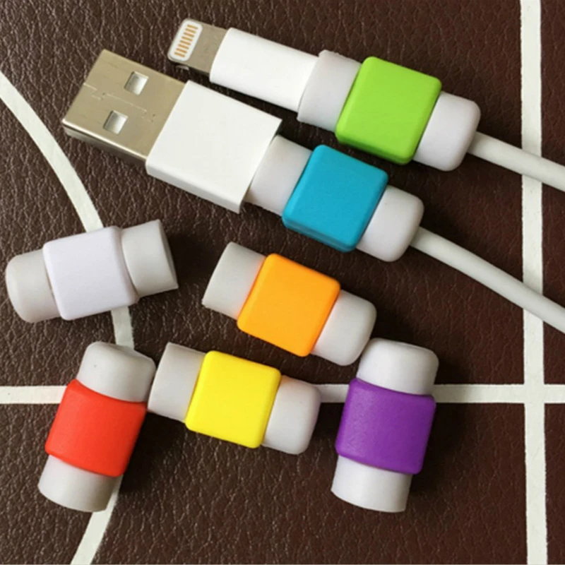 

10pcs USB Cable Protector Saver Earphone Cord Protection Wire Cover Charger line Protective Sleeve For iphone