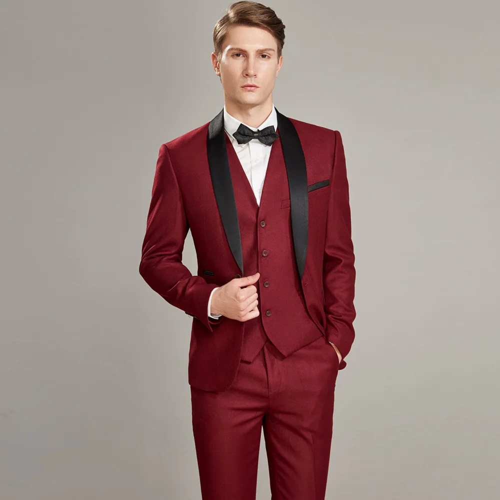 Мужской костюм в британском стиле; костюм из трех предметов; Traje De Boda Hombre(пиджак+ жилет+ брюки