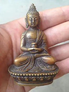 

Charming!CHINESE HANDWORK ELEPHANT OLD COPPER STATUE 8.5cm Height Garden Decoration 100% real Brass