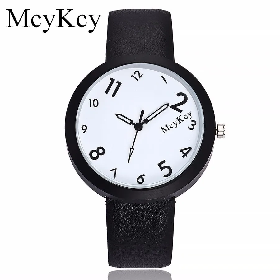 

McyKcy Watch Fashion Casual Women's Watch Luxury Brand Leather Strap Quartz Wristwatches Clock Relogio Feminino Drop Shipping