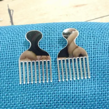 

Hottest Statement Jewelry Mirror Acrylic Comb Laser -Cut Earrings Fashionable Pretty Lady Show Accessories