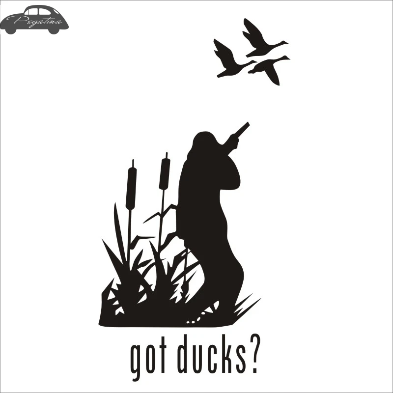 Pegatina Hunt Duck Decal Hunting Club Sticker Hollow Sticker Hunter Car Window Vinyl Decal Funny Poster Motorcycle