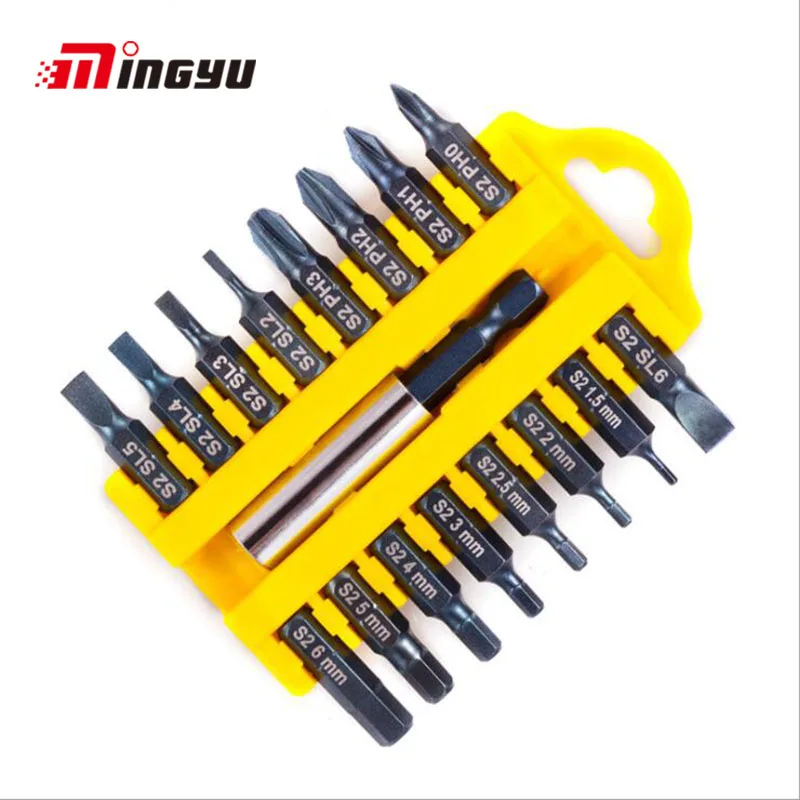 17pcs Security Tamper Proof Screwdrivers Bit Holder Phillips