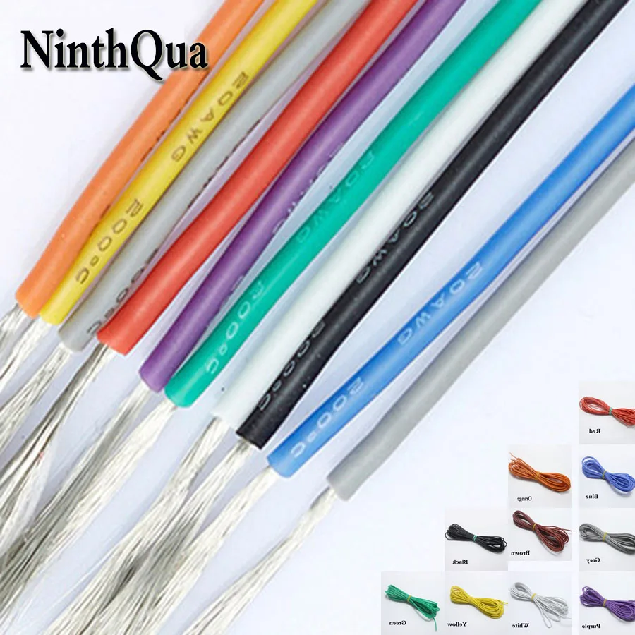 

1metre 20 AWG Gauge Silicone Wire Wiring Flexible Stranded Copper Cables for RC