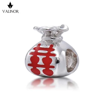 

Video! Chinese wedding keepsake 925 Sterling Silver beads charms fit Bracelets & Bangles Never change color DDBJ006