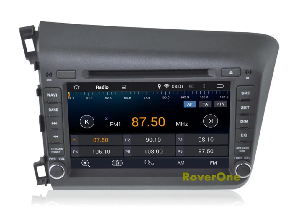 Sale For Honda For Civic 2012 2013 2014 HD Screen Android 8.1 Autoradio Car Radio Stereo DVD GPS Navigation Media Audio Video Player 6
