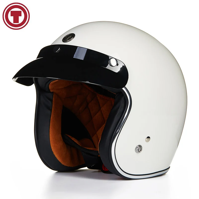 Гривна Летающий винтажный мотоциклетный шлем для мотокросса с открытым лицом полушлем Ретро винтажный реактивный гоночный шлем мотоциклетный шлем мото - Цвет: Style 4