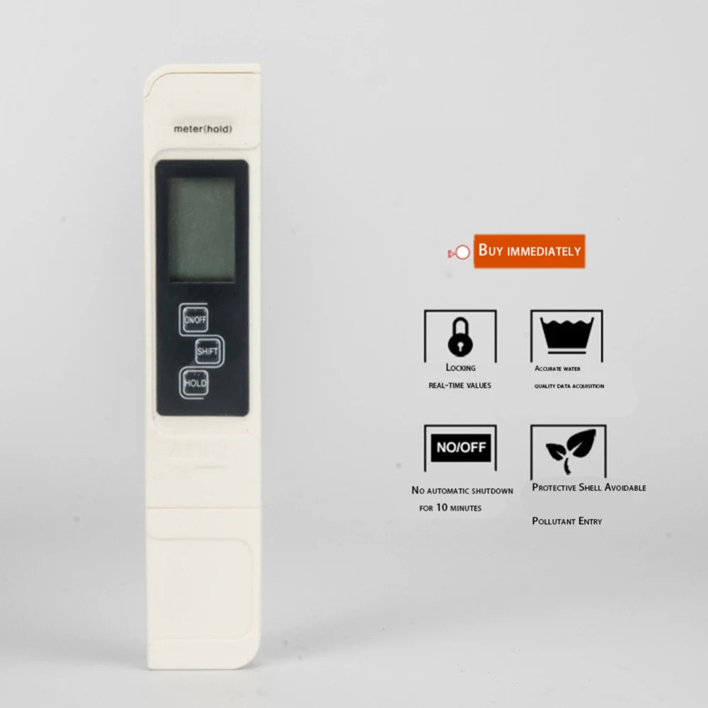 

4 in 1 Function Conductivity Water Quality Measurement Tool Water Quality Tester TDS &EC Meter Temperature Tester Pen