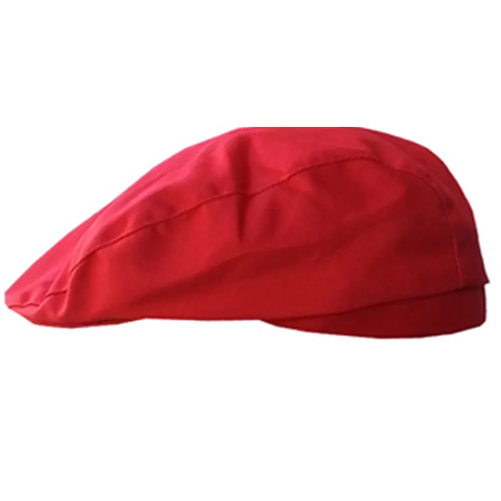 Jaycosin Шляпа новая Рекомендуемая модная мужская и женская гостиничная Рабочая кепка берет Передняя шляпа уличная Кепка одноцветная Регулируемая Кепка - Цвет: Красный