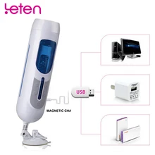 Leten A380 Telescopic Dildo Automatic Male Piston Masturbator Electric Male Masturbation Devices Retractable Pocket Pussy