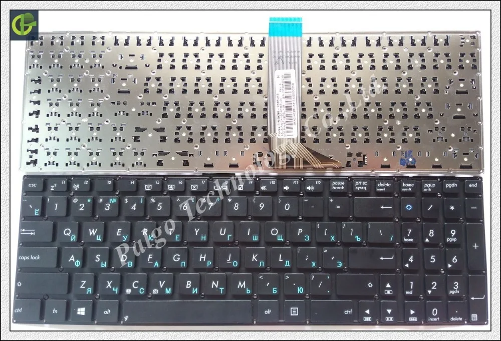 Русская клавиатура для ASUS X551 F550 F550V X552C X552E X551C X553 X553M X553MA K553M K553MA F553M с коротким