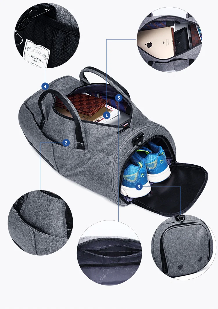 Лидер продаж парусиновая спортивная сумка Training Для мужчин женщина Фитнес Йога путешествия многофункциональная Сумочка Открытый