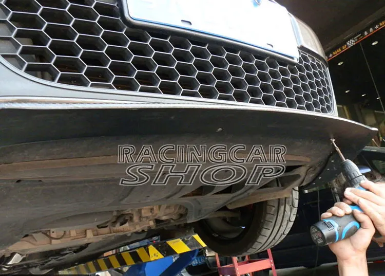 O Style Real Carbon Fiber FRONT LIP SPOILER SPLITTER FOR VW Volkswagen SCIROCCO STANDARD BUMPER