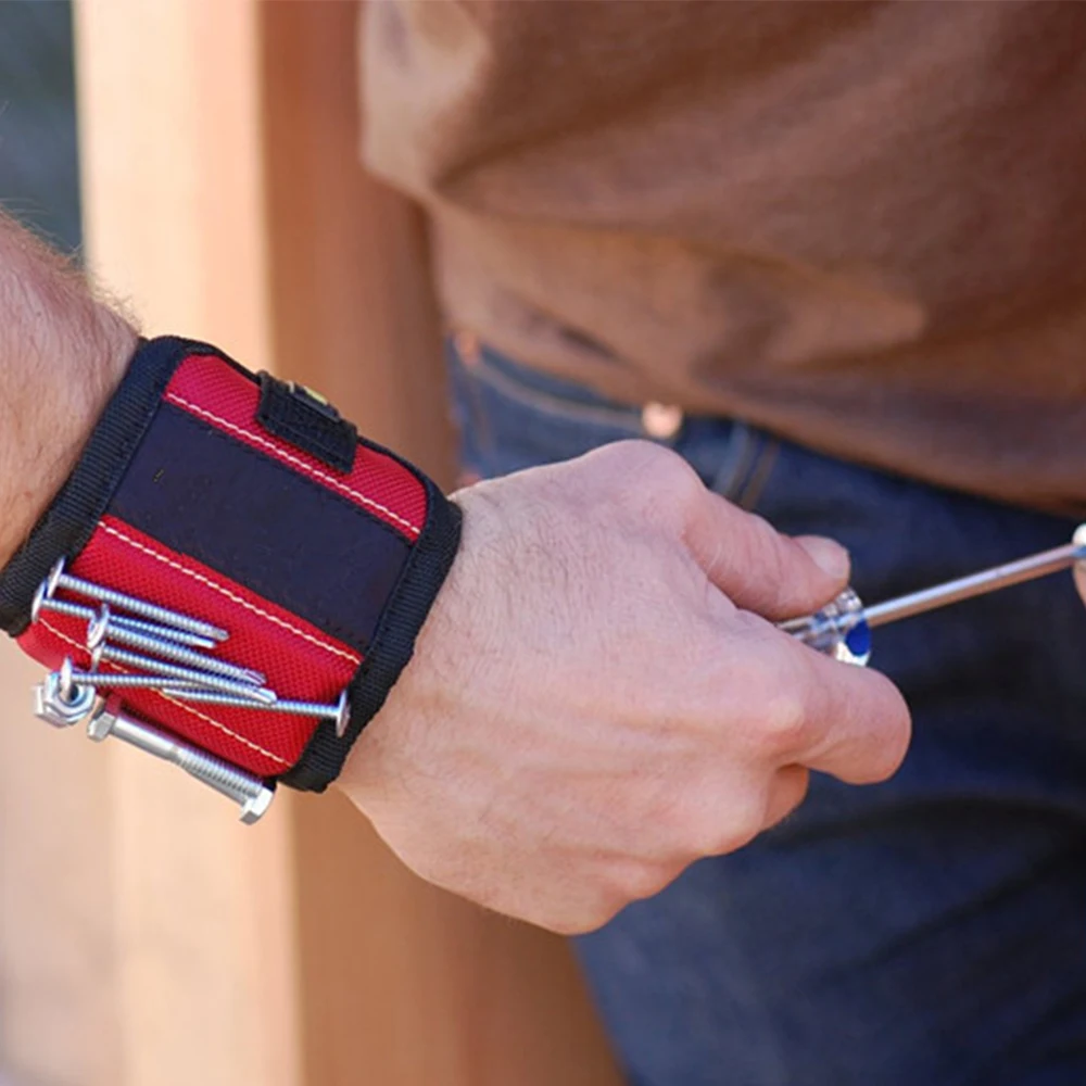 Практичный Сильный магнитный браслет карманный инструмент ремень сумка держатель для болтов Холдинг инструменты зажимы запястье