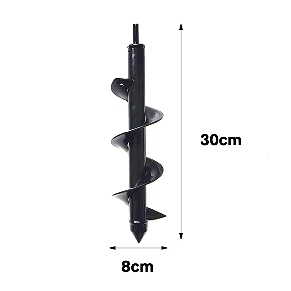 2 размера садовый Бур спиральное сверло инструмент сверло для земляных шнеков бит забор Борер отверстие экскаватор для сада пост отверстие землеройный инструмент