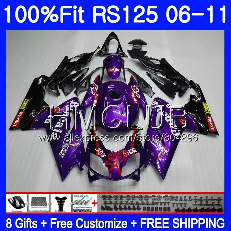 

Injection For Aprilia RS125 06 07 08 09 10 11 RS-125 New purple 119HM19 RSV125 RS4 RS125 2006 2007 2008 2009 2010 2011 Fairing