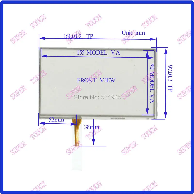 Сенсорный экран ZhiYuSun 7 дюймов VX610 ONDA 161 мм * 97 4 резистивная сенсорная панель для
