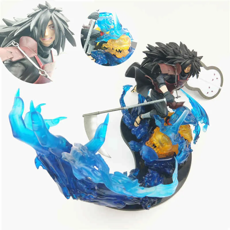 

New Naruto: Shippuden Zero Uchiha Madara Yubu no Aragami Tempestuous God of Valour Susanoo PVC Action Figure Collection Model