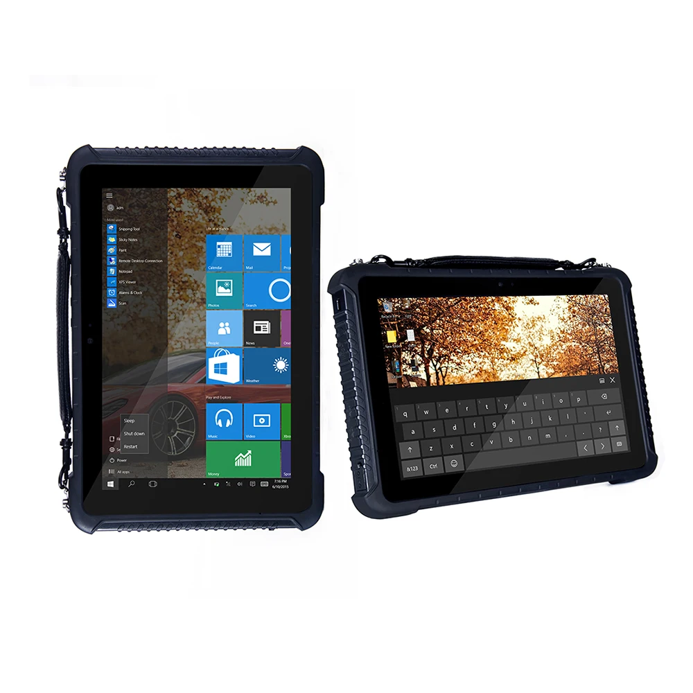  10.1'' Industrial Computer Tablet PC Mobile Computer Rugged Waterproof Shockproof Windows 10 Home 2