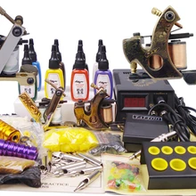 Татуировки с чернилами полный татуировки комплект пирсинг набор инструментов татуировка