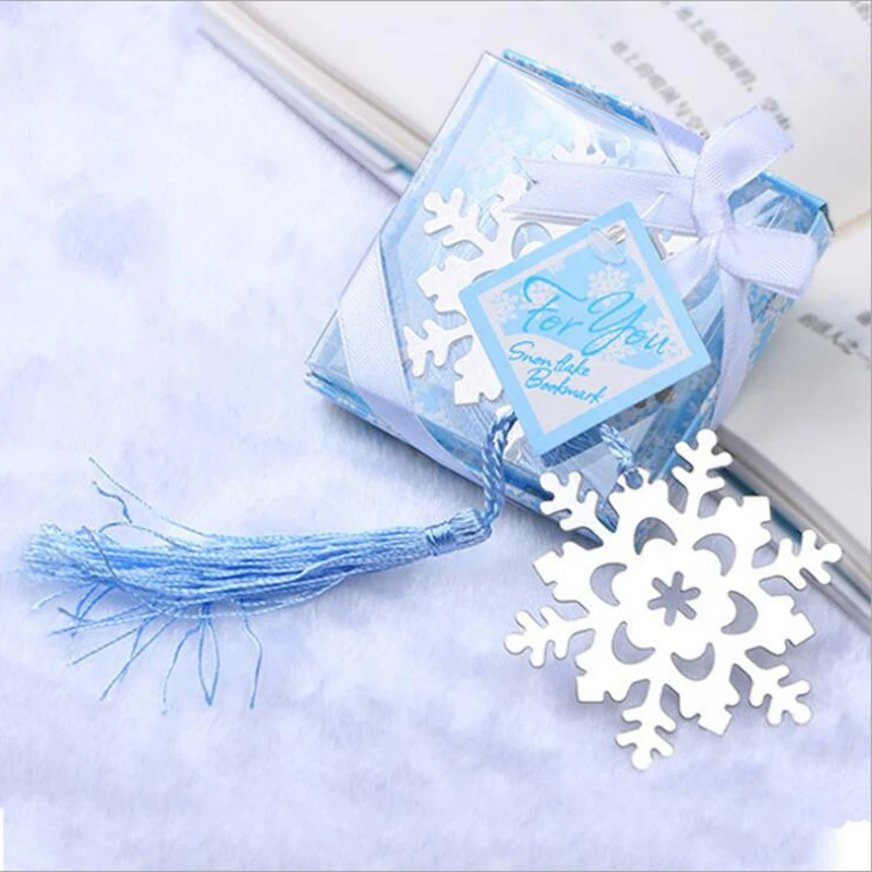 1 шт. красивые креативные закладки в виде снежинок рождественские подарки металлические закладки бизнес подарки Детские милые канцелярские принадлежности