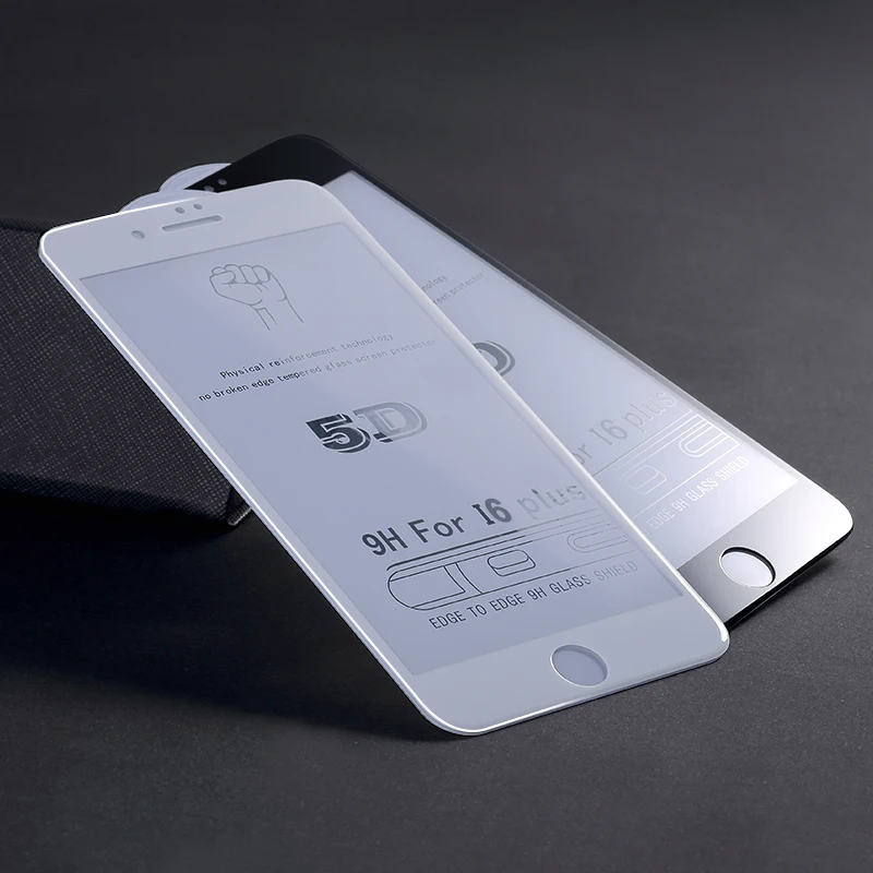 5D изогнутое закаленное стекло для iPhone 6 Plus для iPhone 6S Plus Защитное стекло для экрана полная защитная пленка 3D Анти-взрыв