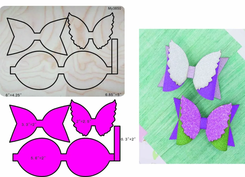 bow die cut-9 & Wooden dies for scrapbooking, fit   machine