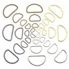 10pcs/pack Nickel Plated D ring Semi ring Ribbon clasp Knapsack belt buckle ► Photo 1/6