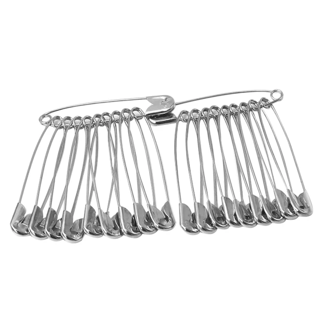 Set of 100 metal Safety Pins,Clothes pinin Pins & Pincushions from