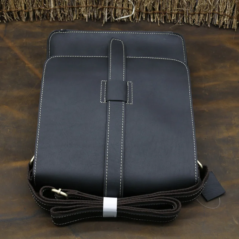 

YISHEN Vintage Genuine Cowhide Leather Men Messenger Bags Casual Solid Shoulder Bags Male Crossbody Bags Fashion Ipad Bags 1068